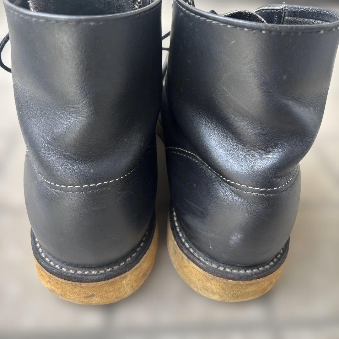 RED WING プレーントゥ ブーツ 黒 レッドウィング