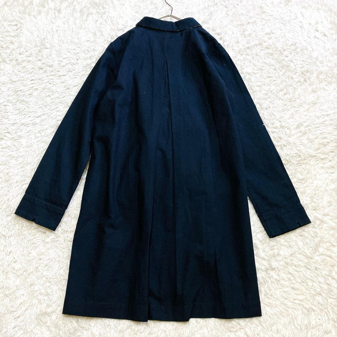 美品 パラスパレス デニムコート はおり インディゴ コットン size2 S