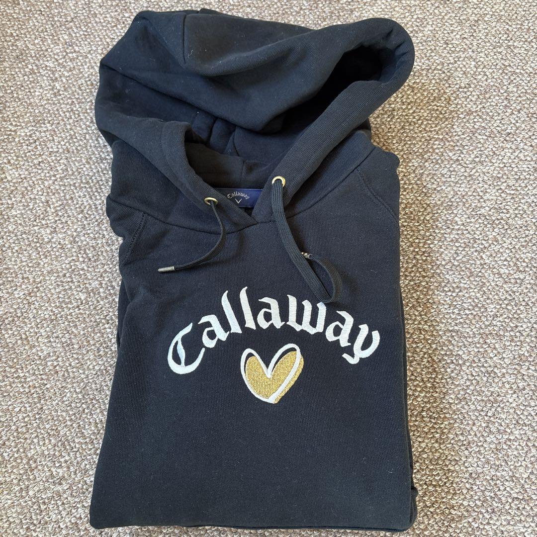 Callaway ラブキャロウェイ スウェットパーカー ブラック S 未