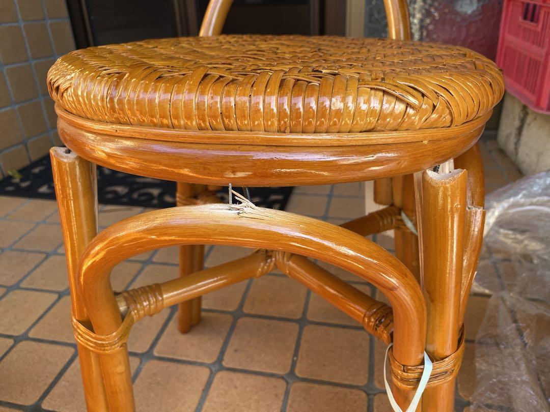 shin naka様専用　ラタン製スツール RH-549 2個セット