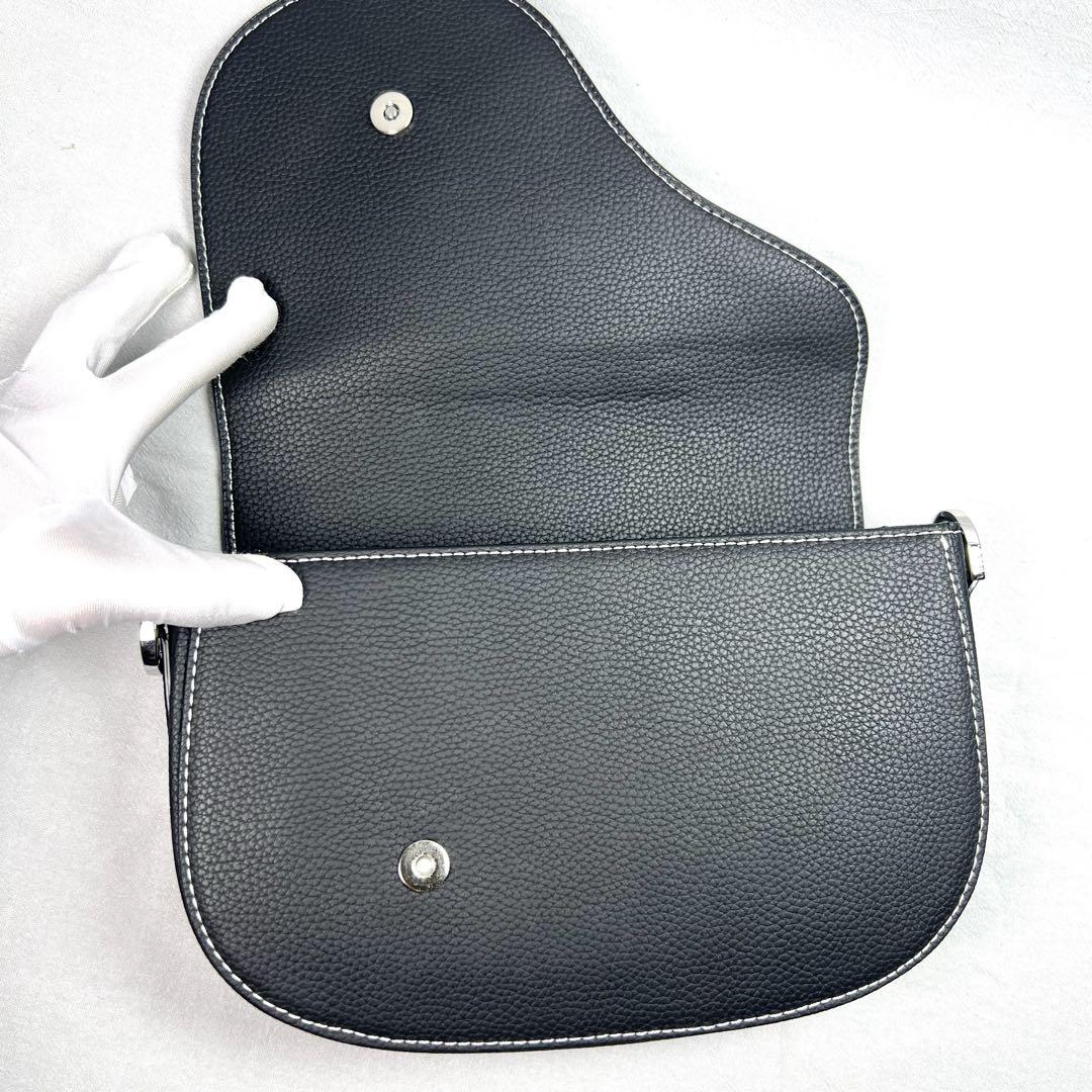 DIOR サドルバッグ メッセンジャー ブラック 画像6