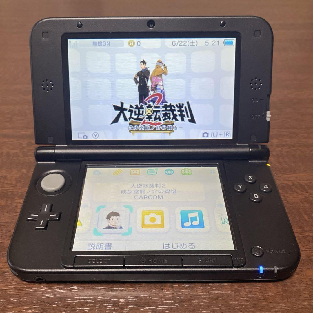 極美品】3DSLL シルバーブラック