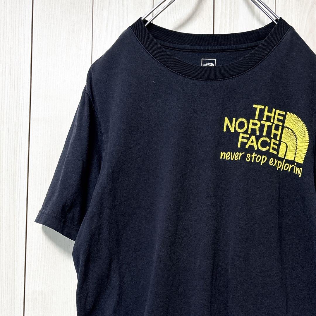 ノースフェイスTシャツ 半袖 バックロゴ シャツ ネバーストップ メンズ L