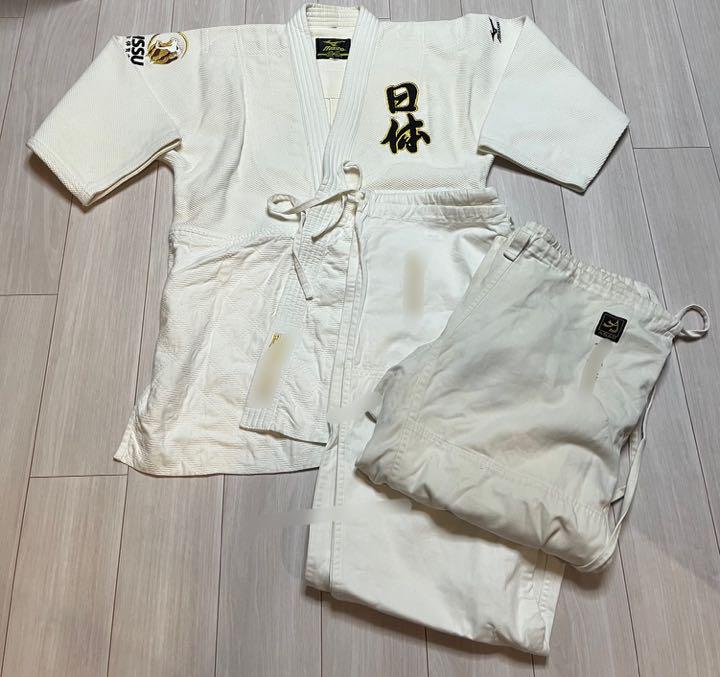 中古　日体大　日本体育大学　柔道部　柔道着・柔道衣　上下＋下衣