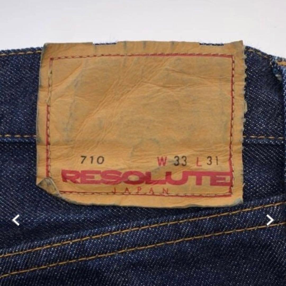 10214 RESOLUTE 710 日本製 デニム W33 L31 10214 RESOLUTE 710 日本製 デニム W33 L31