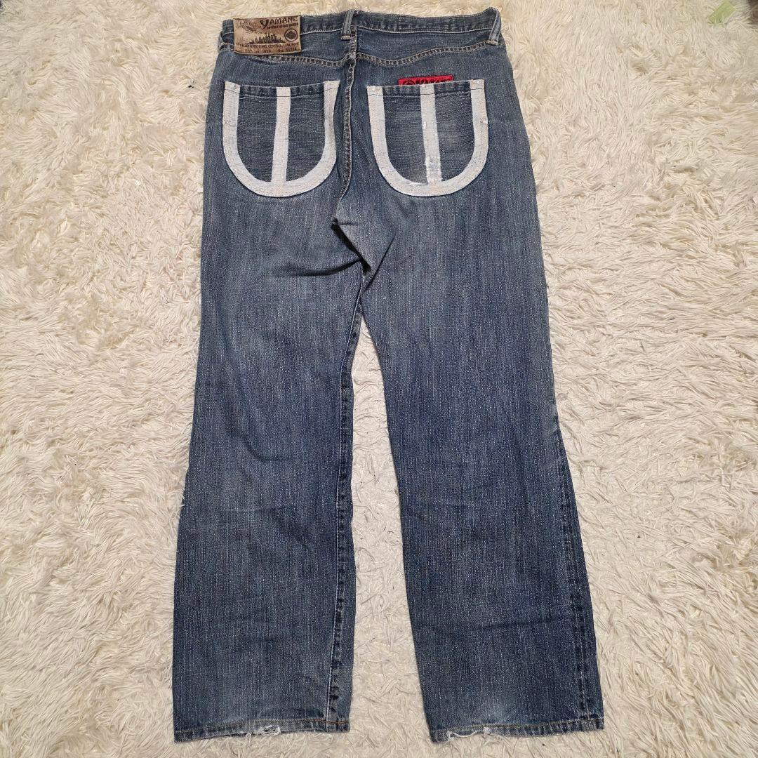 ヤマネ LOT 1959 山ペイント セルビッチ デニムパンツ エヴィス 戎XL LL YAMANE