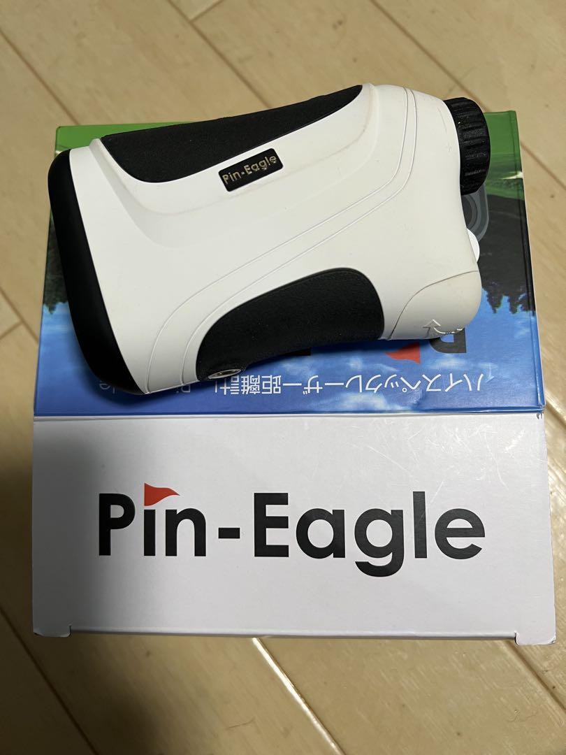 【美品】pin-eagle ゴルフ用距離計 ホワイト&ブラック