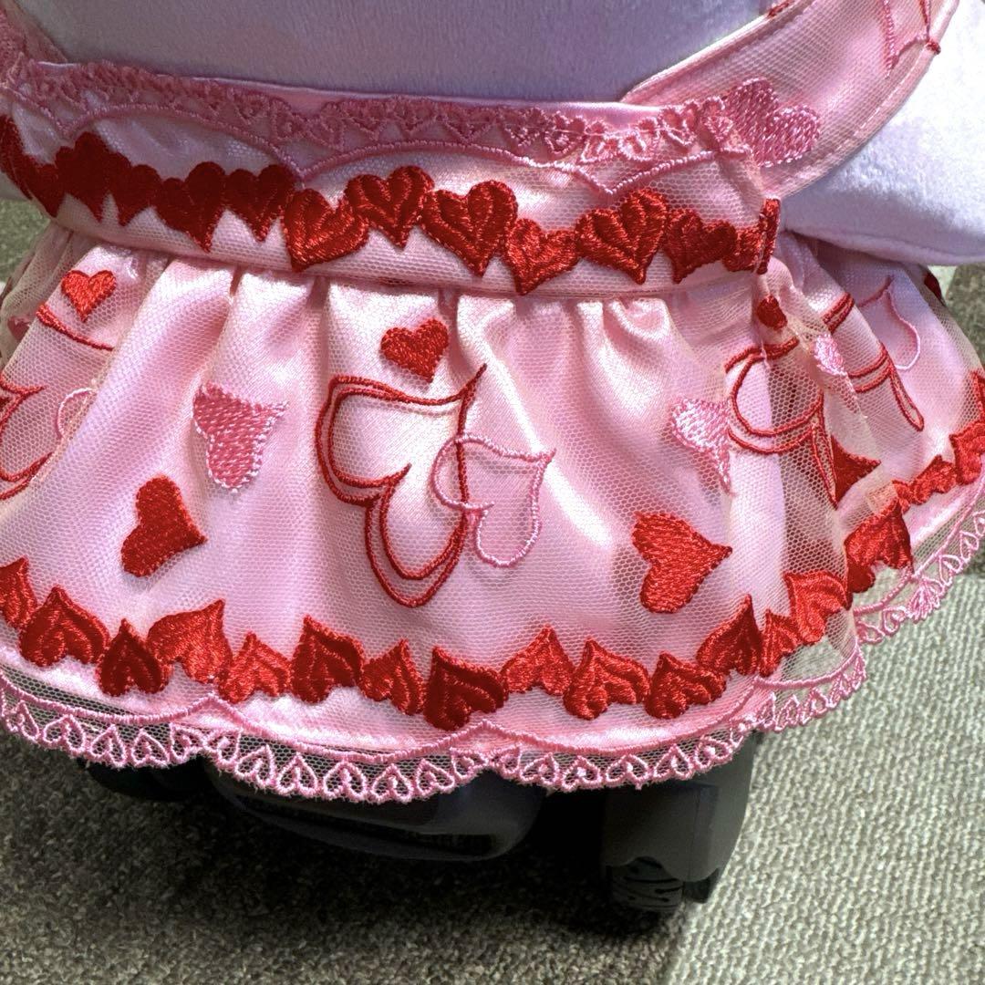 ラボット LOVOT 服 レッド＆ピンクハート ピンクドレスワンピース