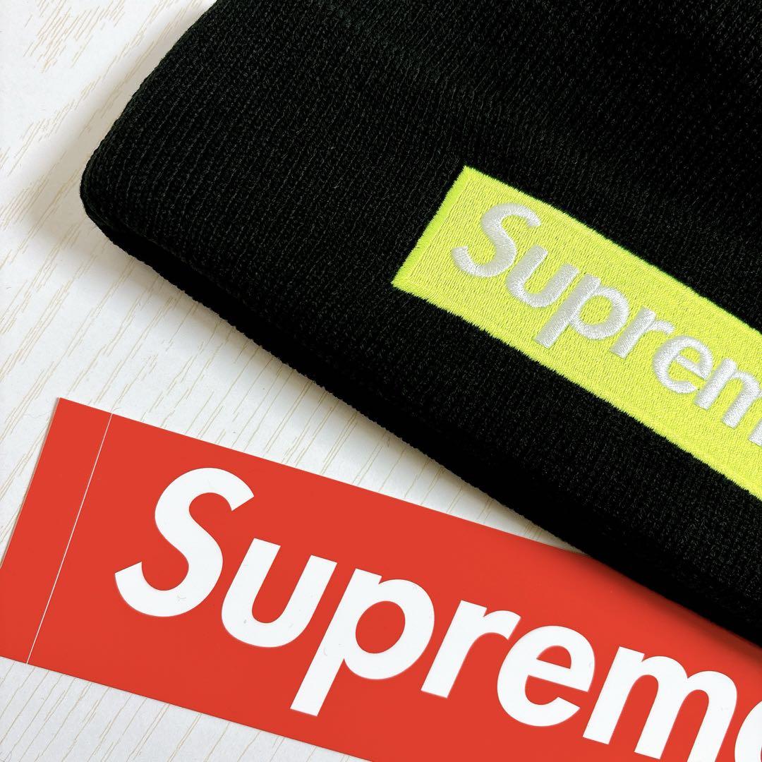 正規品　Supreme シュプリーム　NEW ERAビーニー　ニット帽　ブラック