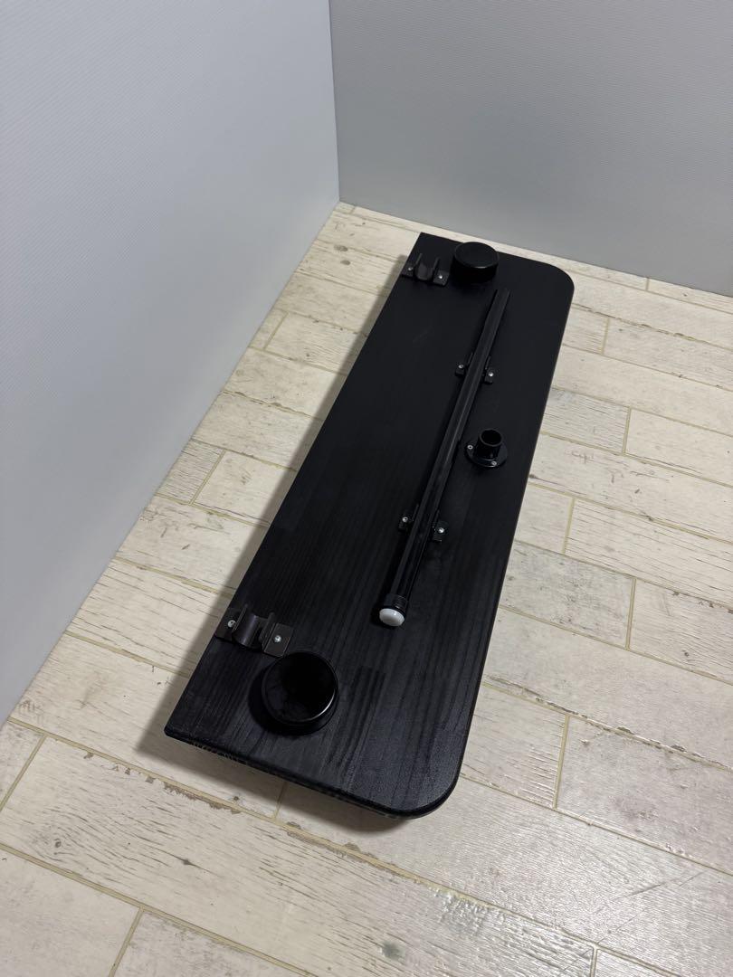 ◆ハイエース◆セカンドテーブル◆ブラック◆1000㎜◆カップホルダー付き