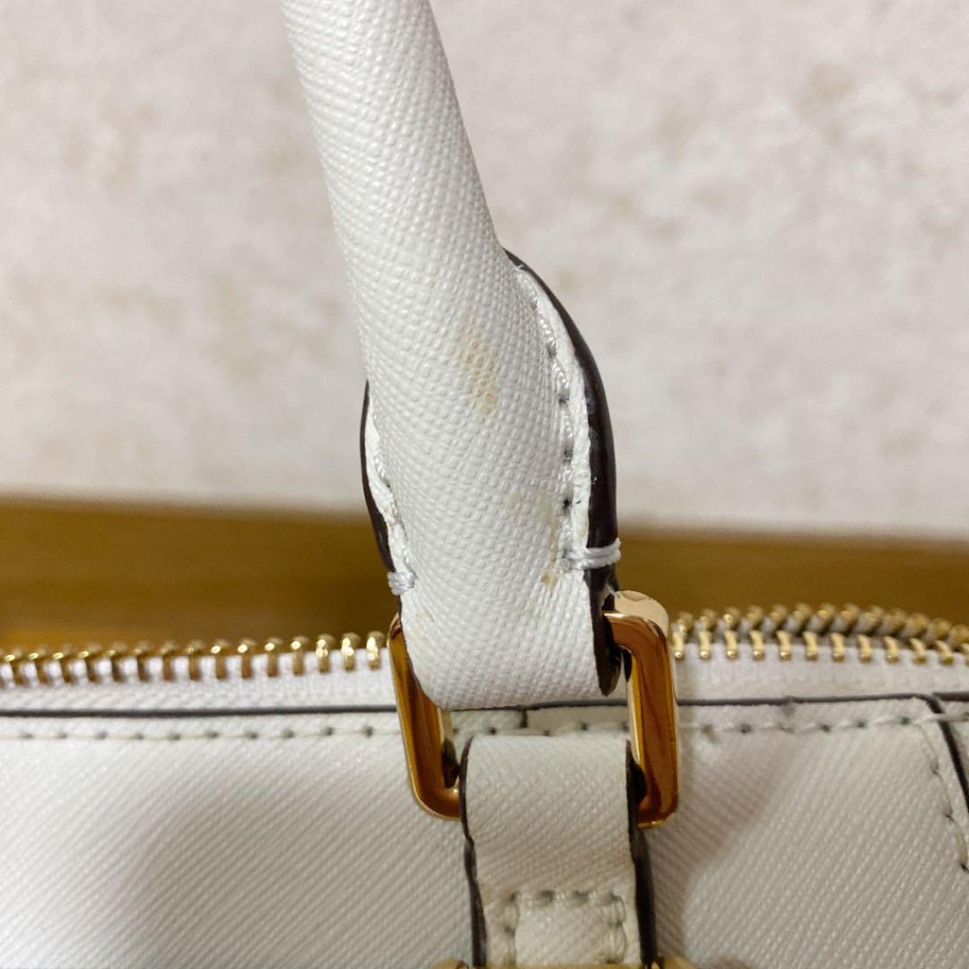 値下げ❗️マイケルコース MK ハンドバッグ 白ショルダーバッグ 汚れあり❗️