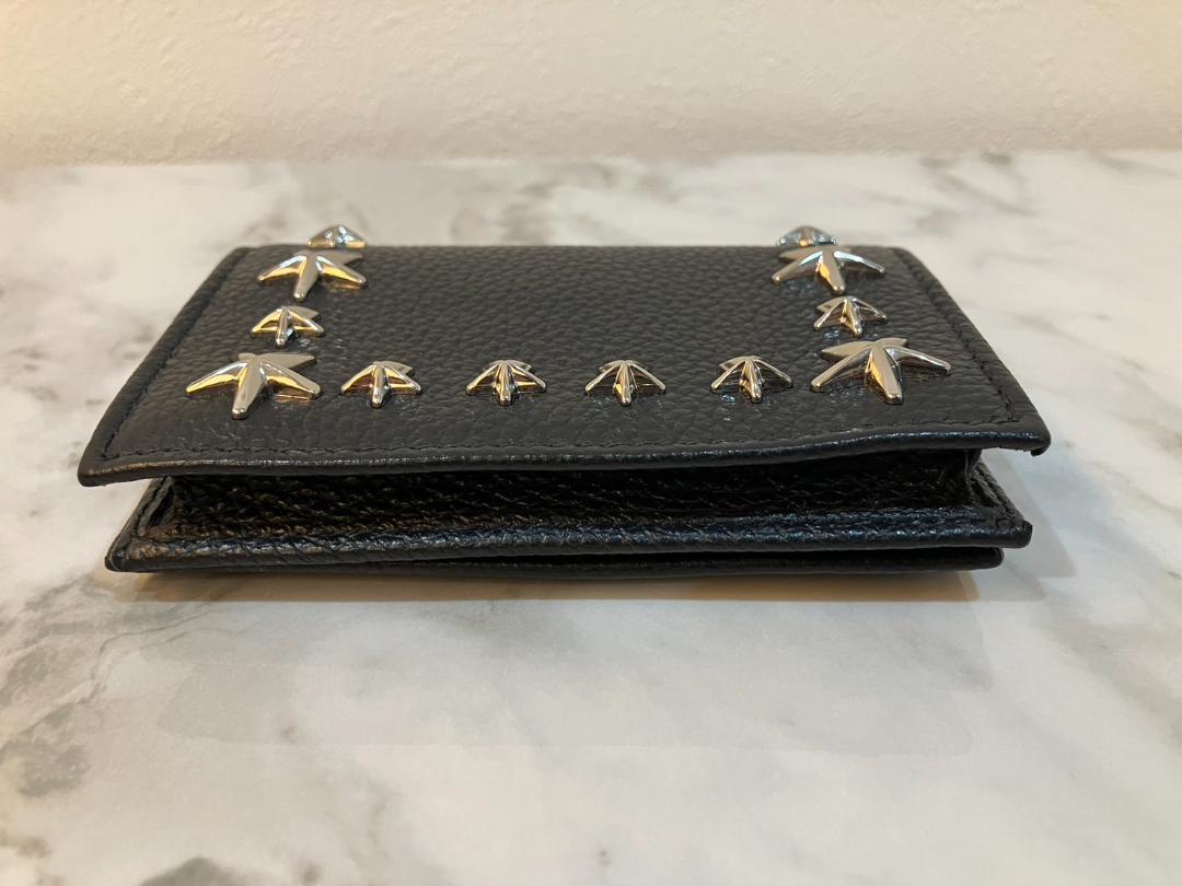 ⭐️最終値下ほぼ新品⭐️ジミーチュウ 名刺入れ ネッロ ブラック スタースタッズ