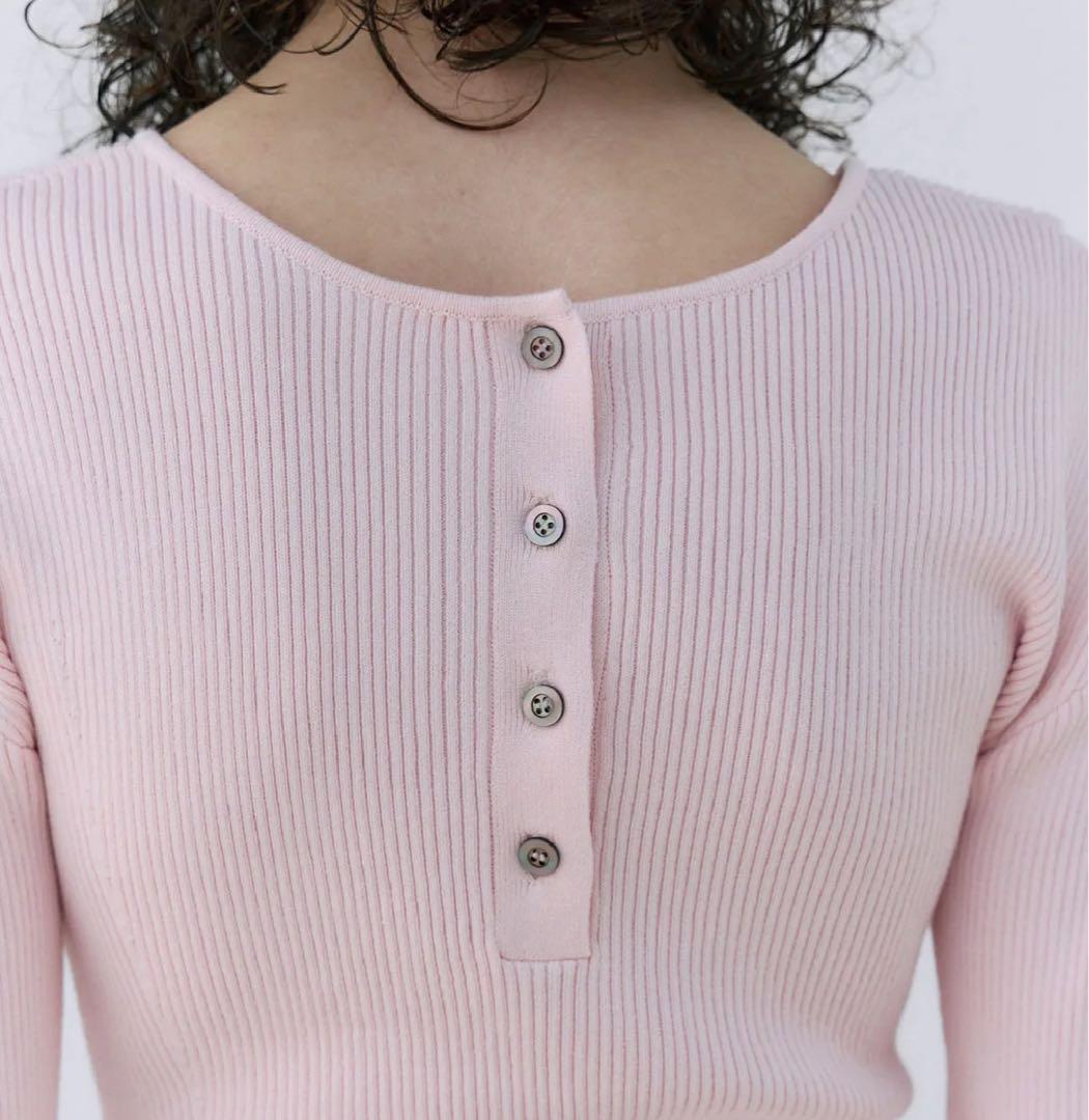josemoon 2WAY NECK RIB KIOSE MOON ピンク josemoon 2WAY NECK RIB KIOSE MOON ピンク - メルカリ