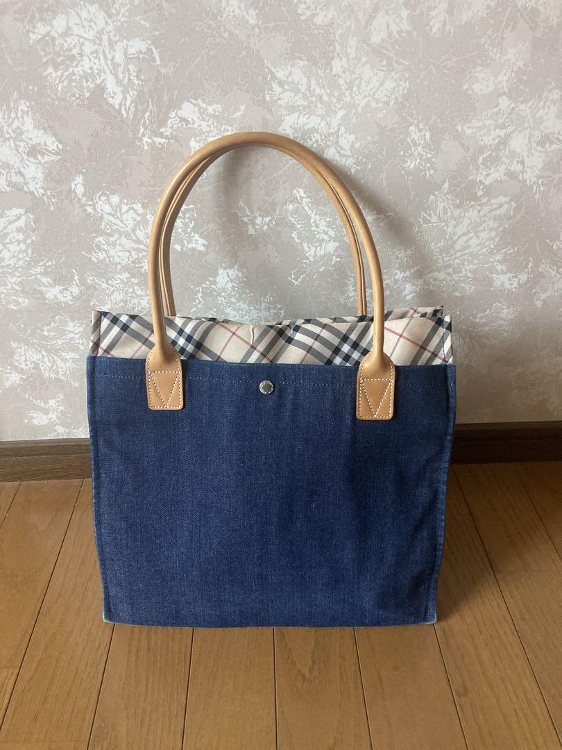 Burberry BLUE LABEL デニム バック 鞄