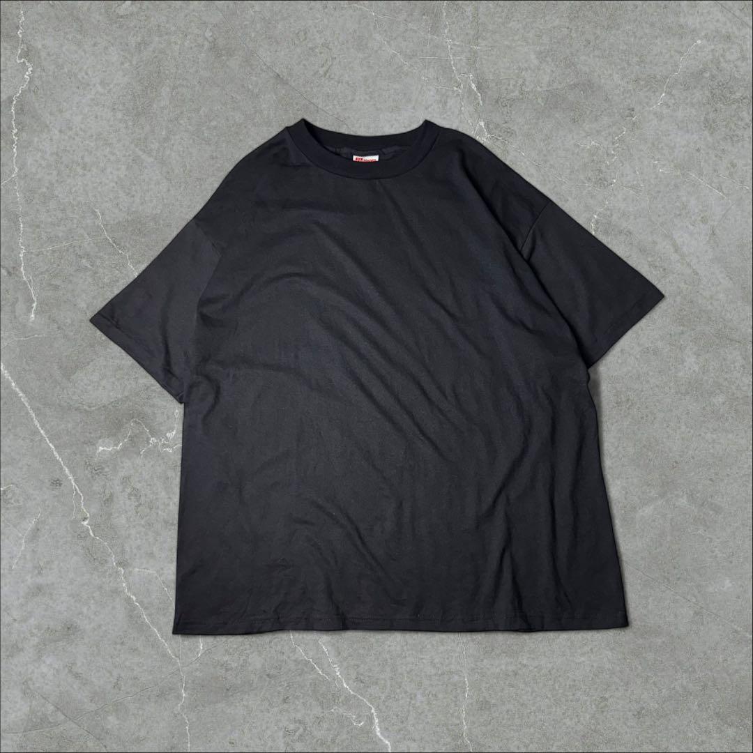 90s USA製 Hanes シングルステッチ 無地 ブランク Tシャツ XL