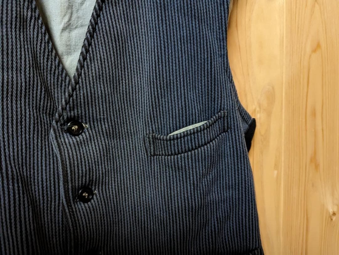 エッセンシャルコンフォート フレンチワークベスト 20s 30s