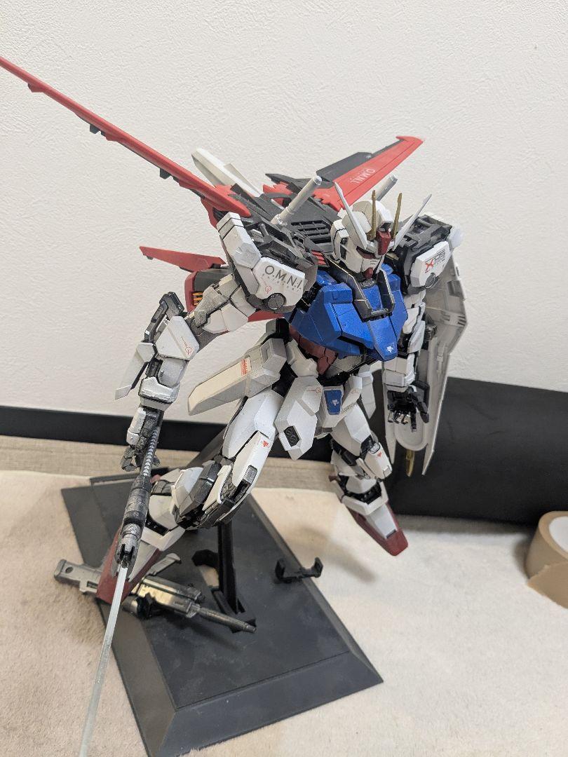ガンプラ　PG 1/60 エールストライクガンダム 完成品　全塗装