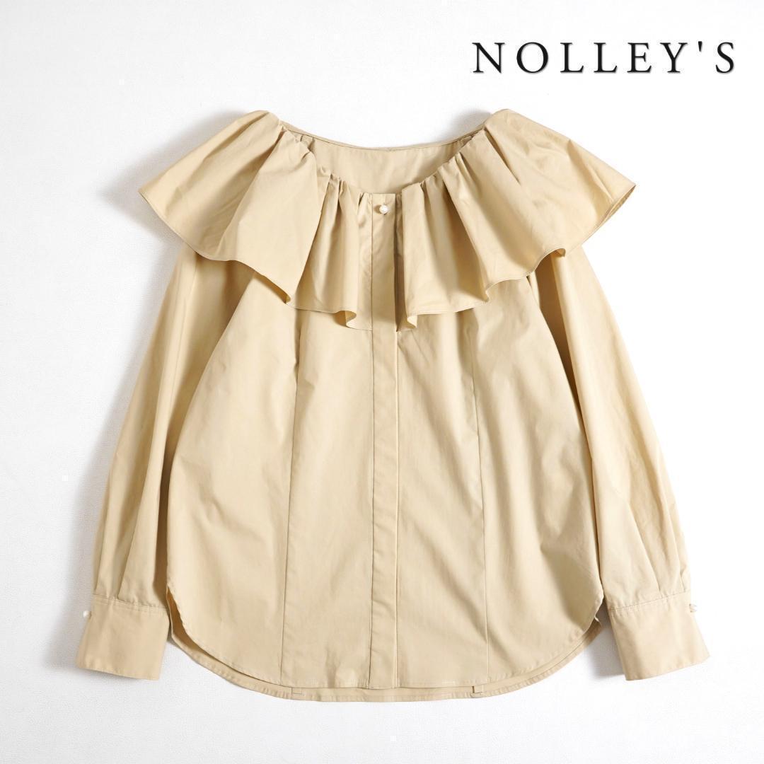 598u*美品 ノーリーズ タイプライター ラッフル フリル ブラウス
