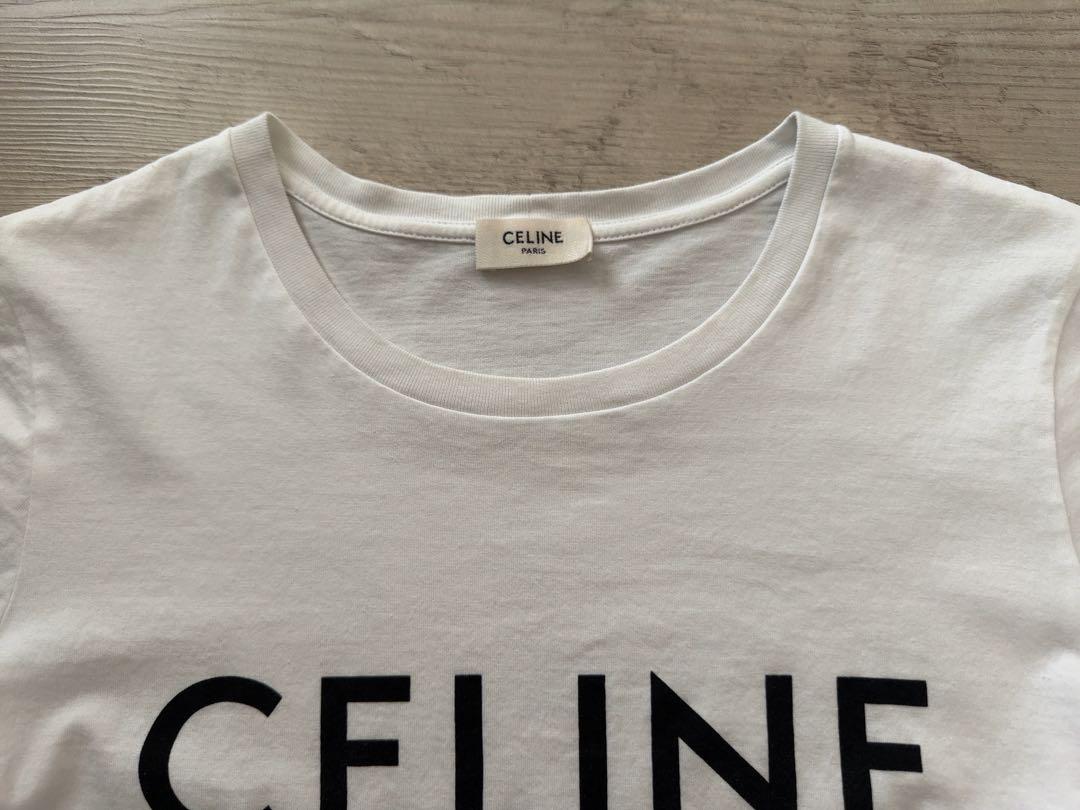 正規品　セリーヌ　ロゴTシャツ　フロントロゴ　CELINE