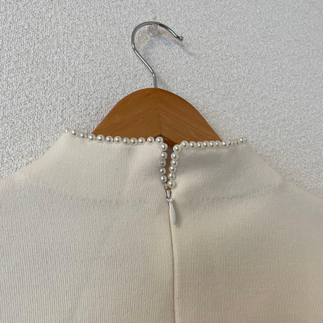 アナイ ファインメリノ パールネック プルオーバー スカート　セットアップ