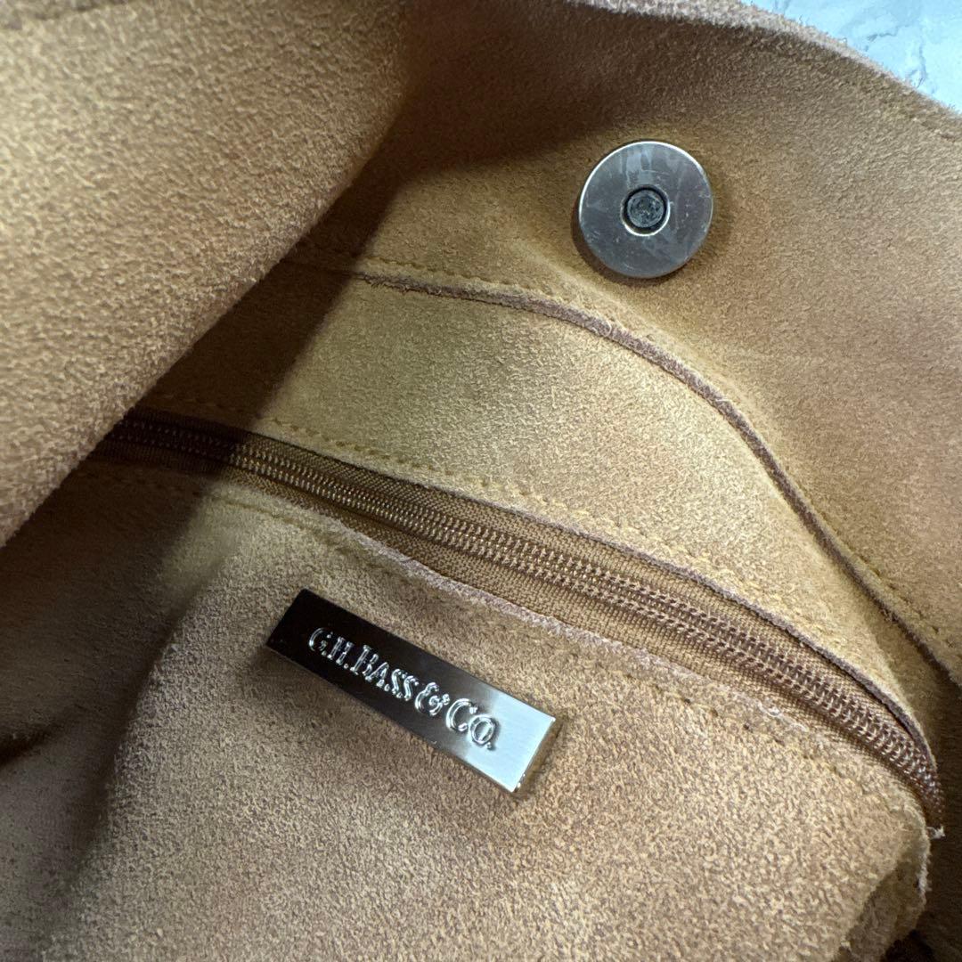 G.H.BASS&Co. ジーエイチバス 本革 スエードレザー ショルダーバッグ G.H.BASS&Co. ジーエイチバス 本革 スエードレザー ショルダーバッグ