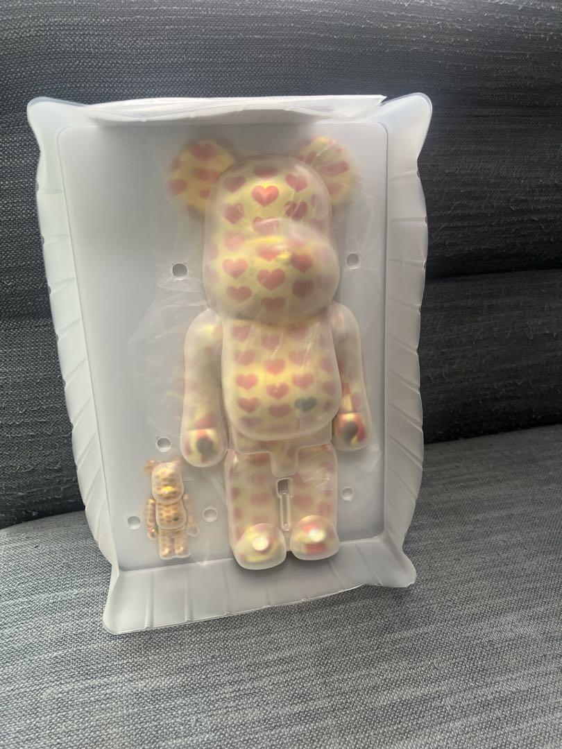 【ほぼ新品】BE@RBRICK Gold Heart 100％ & 400セット