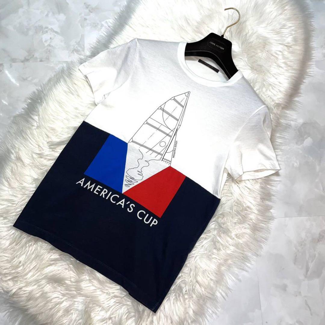 本物 ルックブック掲載 ルイヴィトン AMERICA'S CUP Tシャツ XS