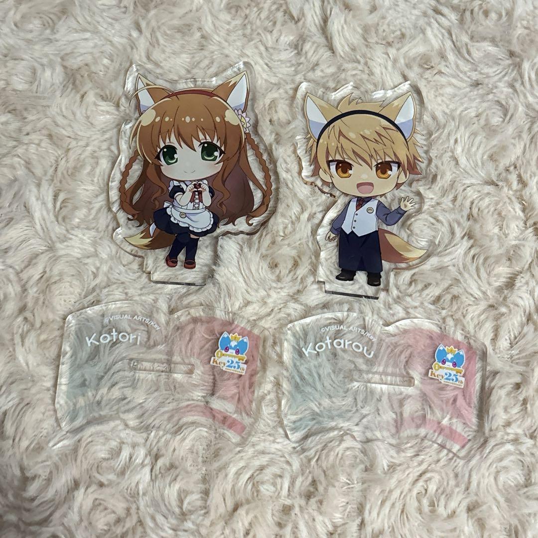 神戸小鳥 天王寺瑚太郎 key 25th カフェ アクリルスタンド 缶バッジ Key 25thカフェ Rewrite アクリルスタンド 天王寺瑚太朗 神戸