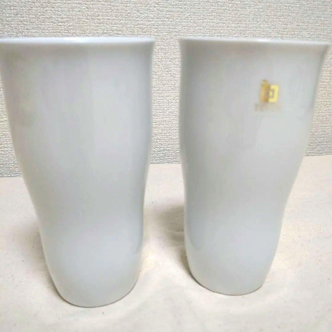 白山陶器 HAKUSAN ゆるり 白磁 コップ 大 2客入