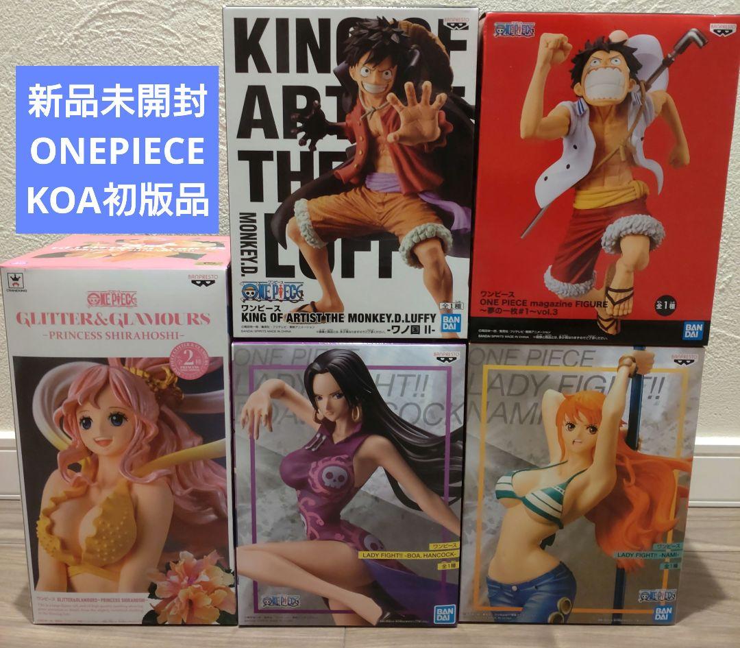 ONEPIECE　初版ワノ国KOA　夢の一枚　しらほし　他　新品未開封フィギュア