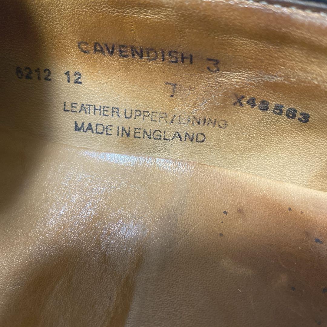 【美品】クロケット&ジョーンズ CAVENDISH3 タッセルローファー黒 7E