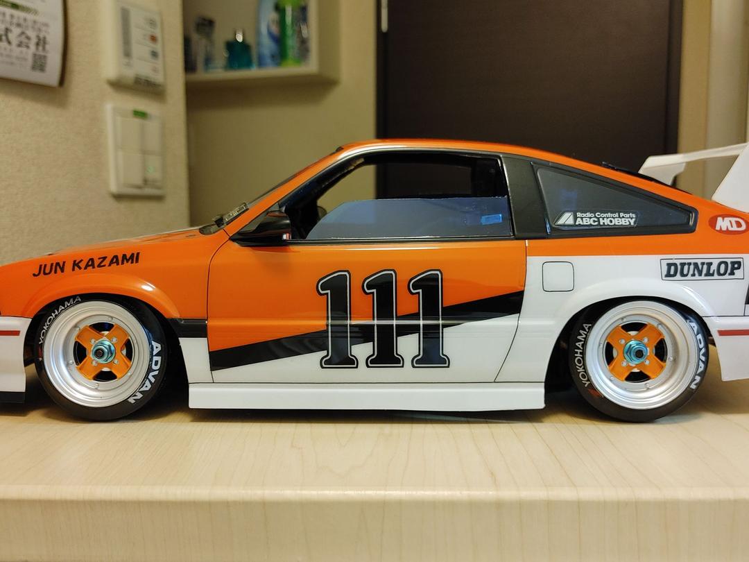 ABCホビー製ボディ　ホンダバラードCRX　よろしくメカドック　CRXミッド