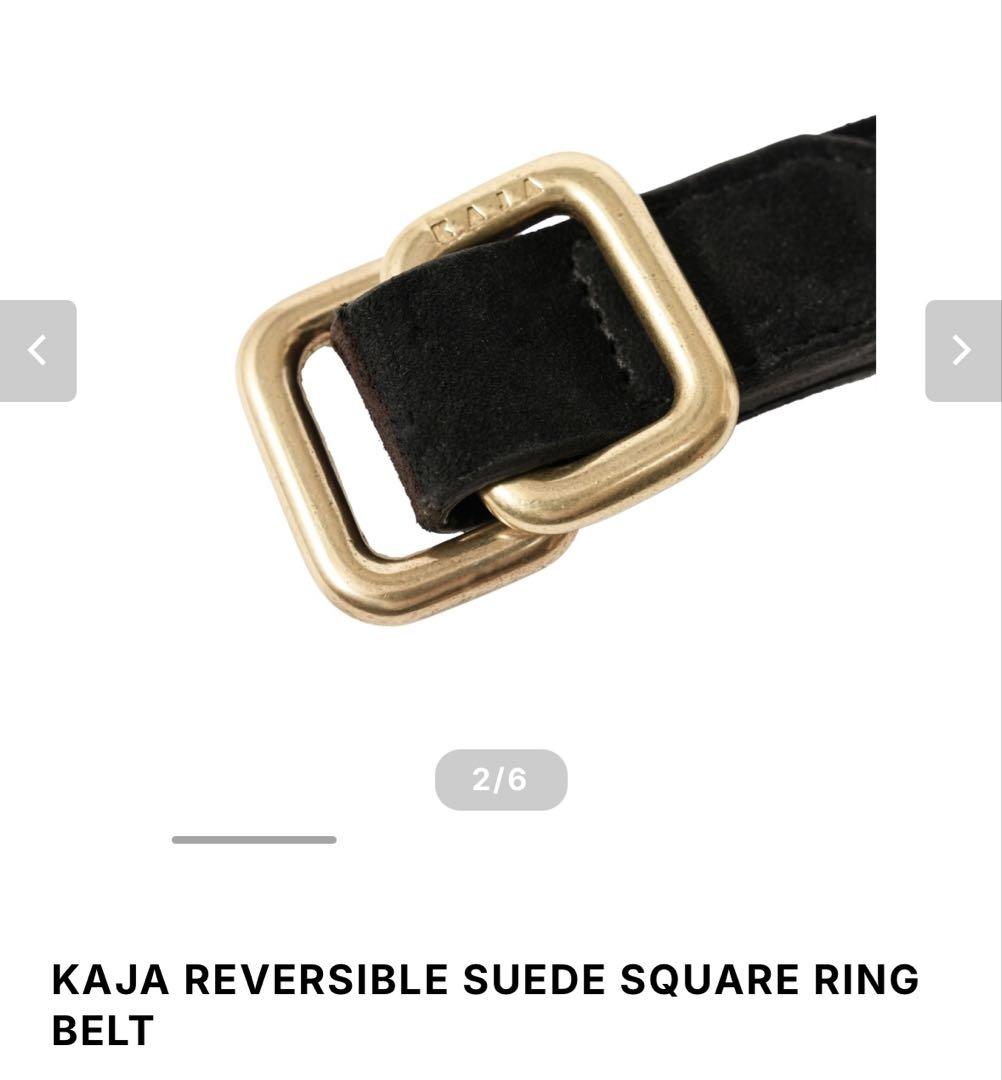 KAJA REVERSIBLE SUEDE SQUARE BELT OVY - メルカリ