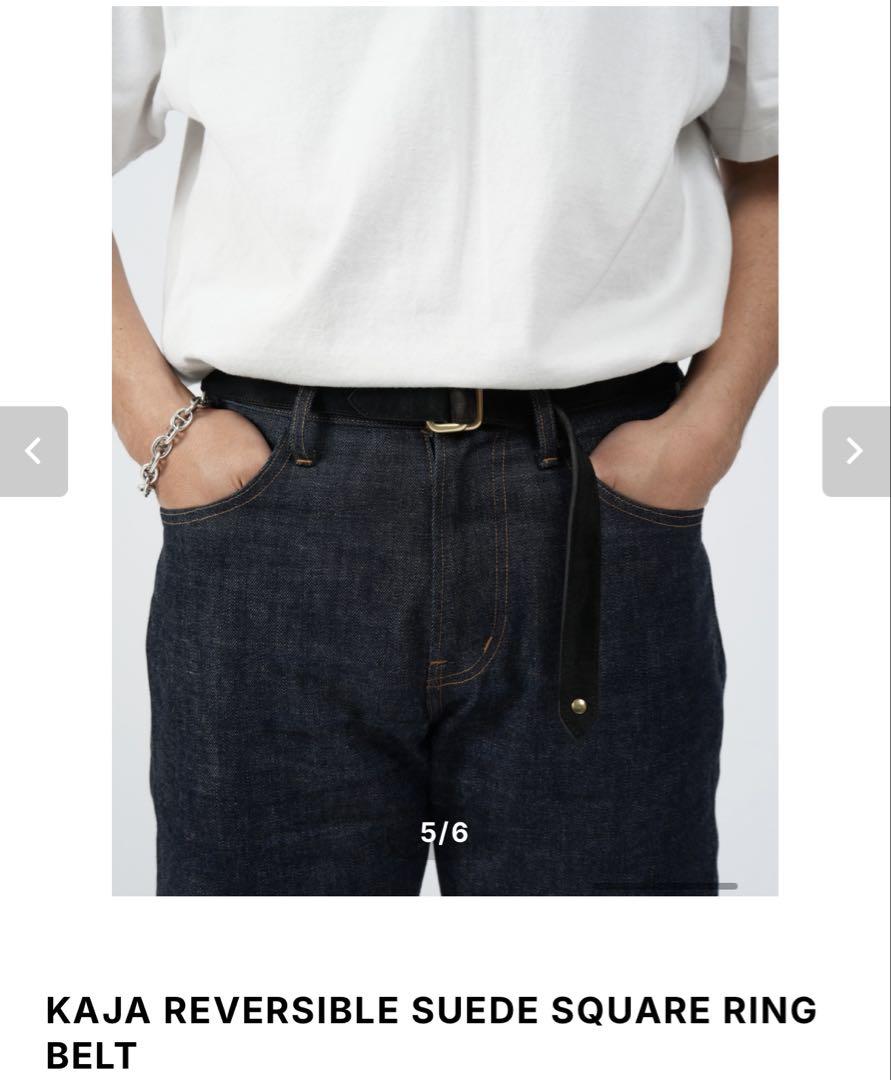 小物 KAJA REVERSIBLE SUEDE SQUARE BELT KAJA REVERSIBLE SUEDE SQUARE BELT OVY - メルカリ