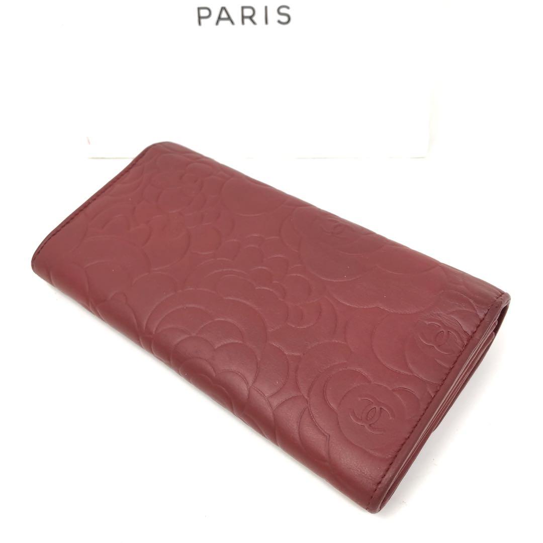 CHANEL シャネル 長財布 カメリア フラップウォレット