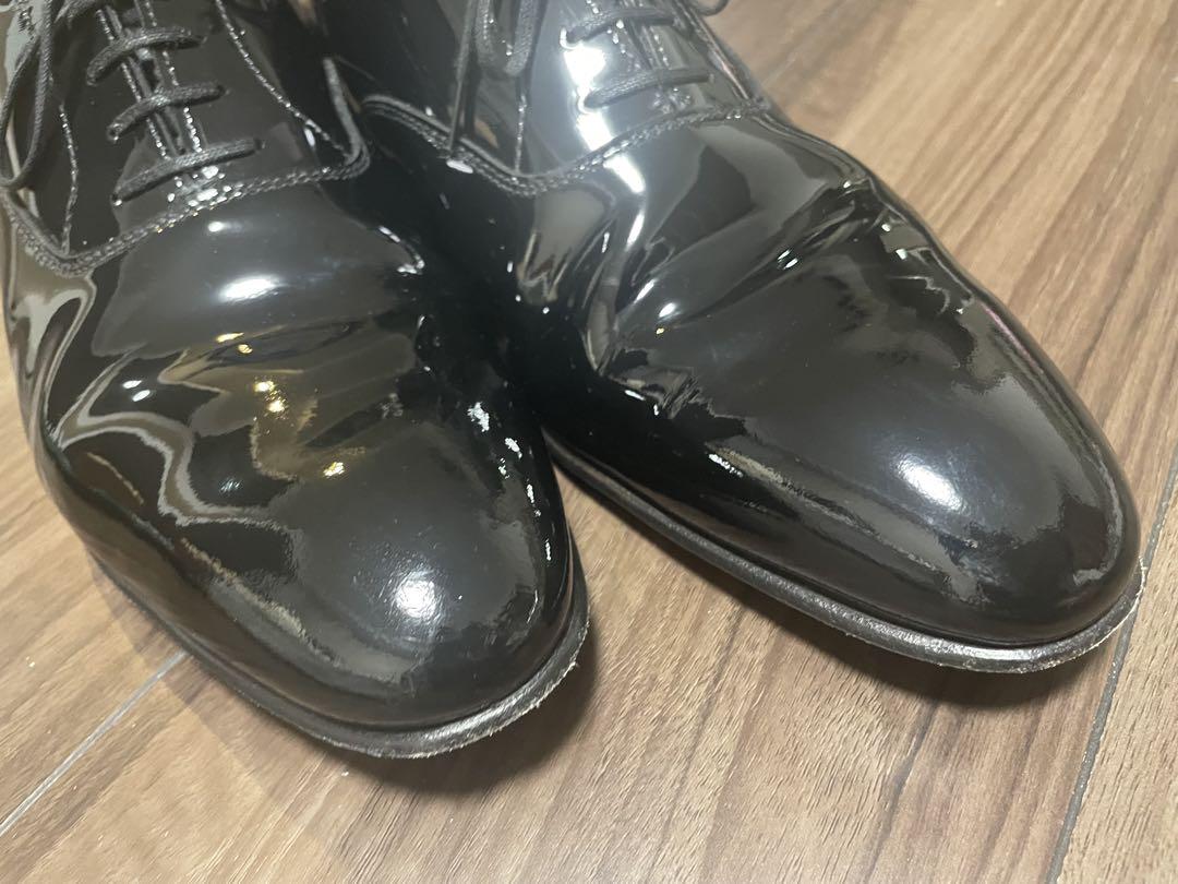 結婚式　CROCKETT & JONES 革靴　エナメル26.5cm