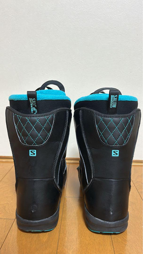 Salomon スノーボードブーツ ブラック/ターコイズ