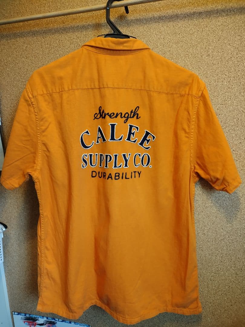 CALEE　キャリー　オープンカラーシャツ　刺繍