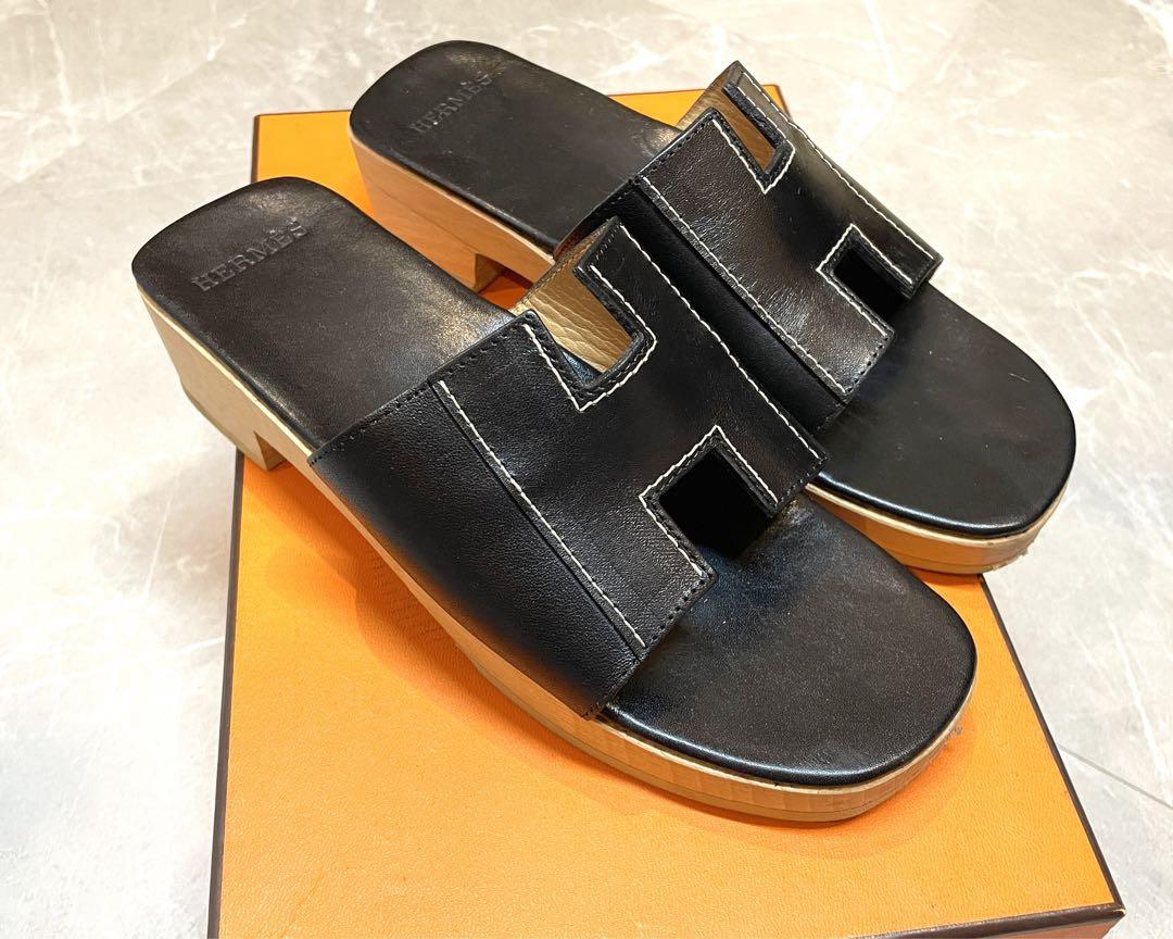 HERMES エルメス ケブラール サンダル 黒
