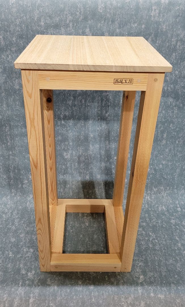 ハンドメイド30cm水槽用 木製 水槽台 高さ約70cm