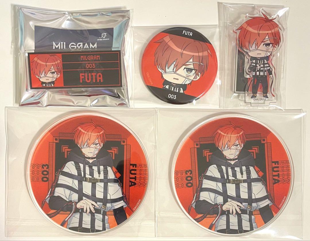 milgram フータ 2審 アクリルコースター アクリルスタンド 缶バッジ