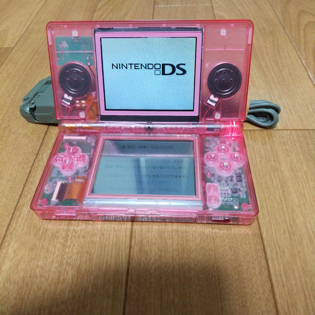 ニンテンドーDS Lite クリアピンク 本体 充電器付き - メルカリ