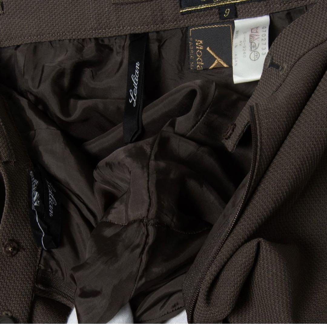 12万円●Leilian レリアン セットアップ ジャケットパンツ レディースM