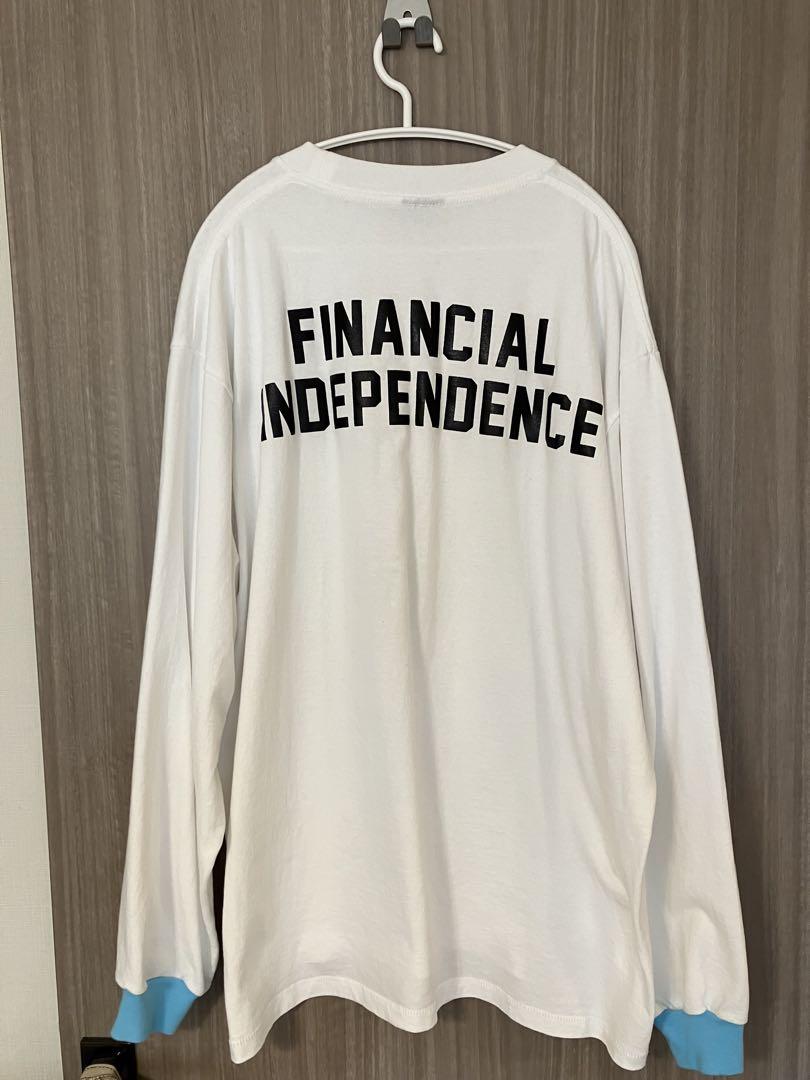 美品anytee Financial Independent Tee 長袖2XL