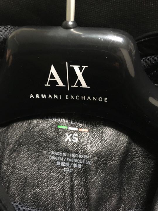 【WEB限定】 A/X アルマーニエクスチェンジ STAR CAPSULE レザーパーカー メンズ ジャケット・アウター