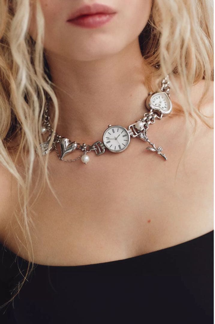 ZARAチャームウォッチネックレス ZARAチャームウォッチネックレス