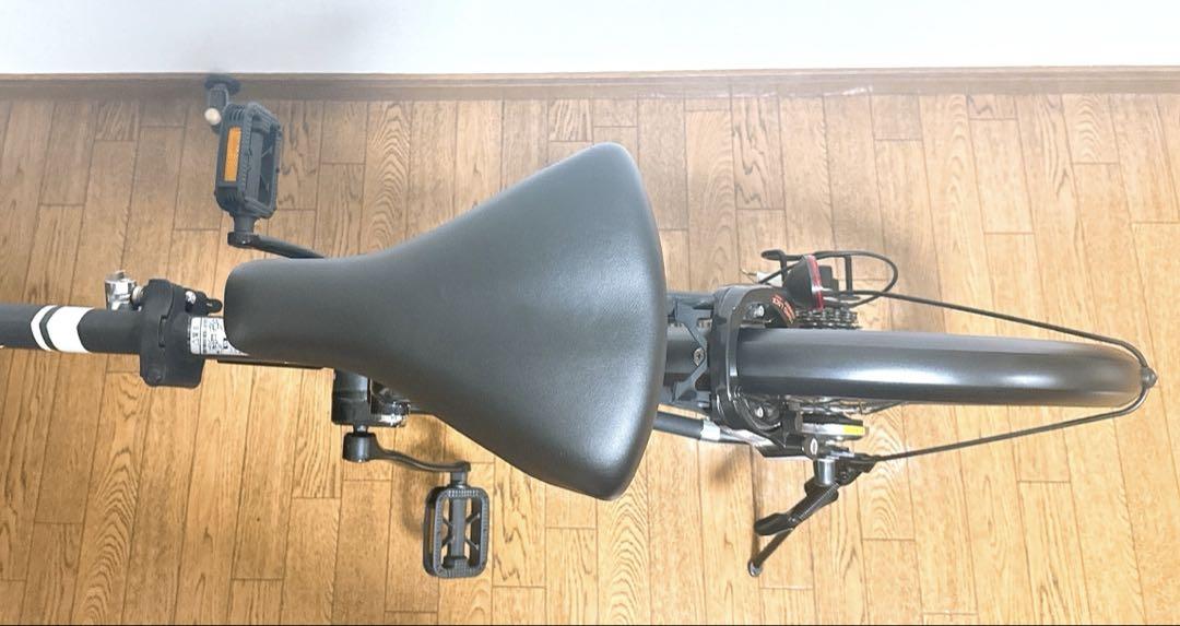 ペルテック TDN-208L マットブラック 電動アシスト自転車 美品 折り畳み