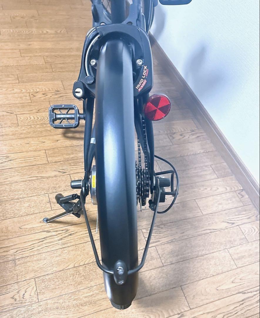 ペルテック TDN-208L マットブラック 電動アシスト自転車 美品 折り畳み