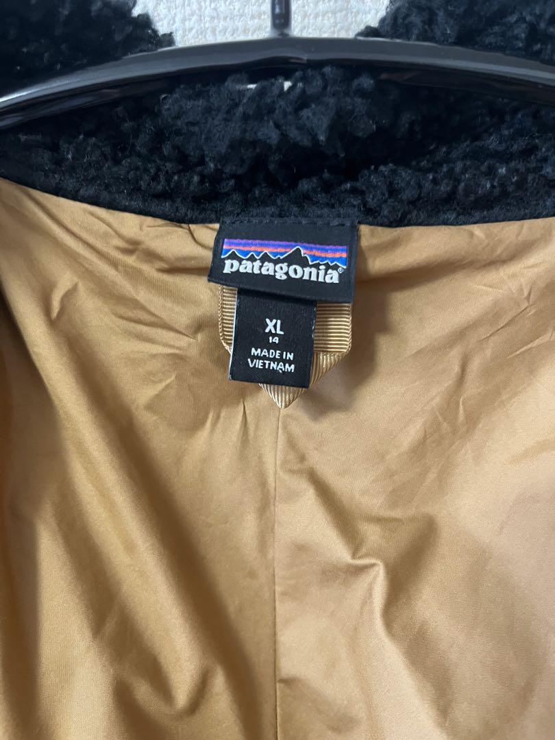 Patagonia キッズ・レトロX・ジャケット　フリースジャケット 黒