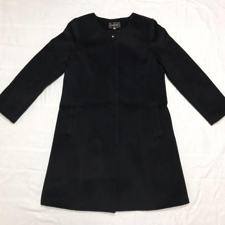 好評在庫 JUSGLITTY アンゴラ65% ノーカラー コート JpBNq-m26578176426 SALE大得価